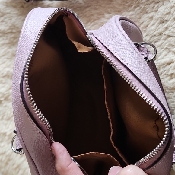 Adorable NWOT Coach Crossgrain Leather Ice Purple Sydney Satchel 💜 - Picture 9 of 14